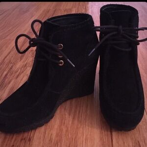 MICHAEL Michael Kors Black Suede Ankle Boots